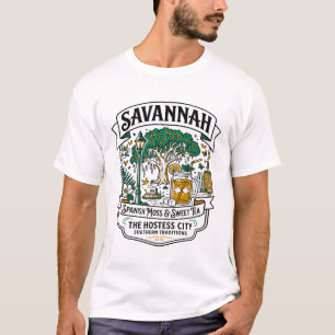 Savannah Georgia Spanischer Moos Und Süßer Tee