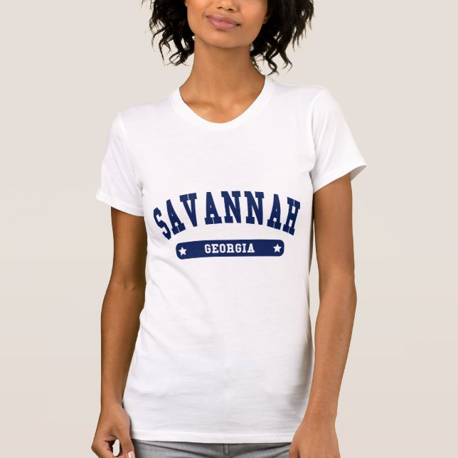 Savannah Georgia Uni Style T-Shirts (Vorderseite)