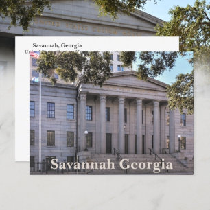 Savannah Georgia US Zollhaus Fotografie Postkarte