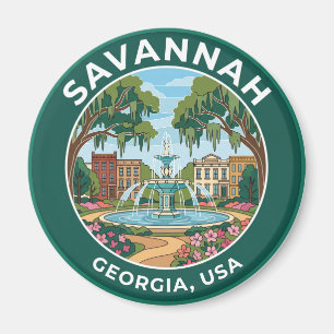 Savannah, Georgia, USA Magnet