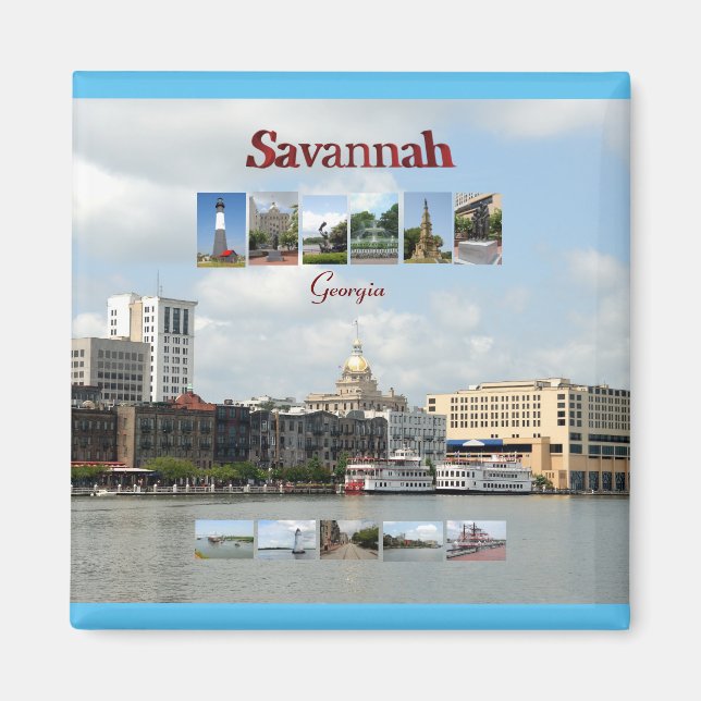 Savannah, Georgien Magnet (Vorne)