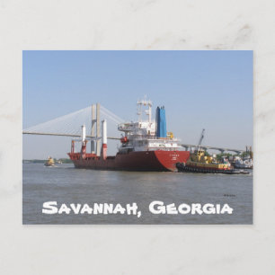 Savannah, Georgien Postkarte