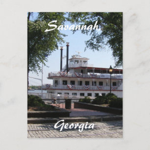 Savannah, Georgien Postkarte