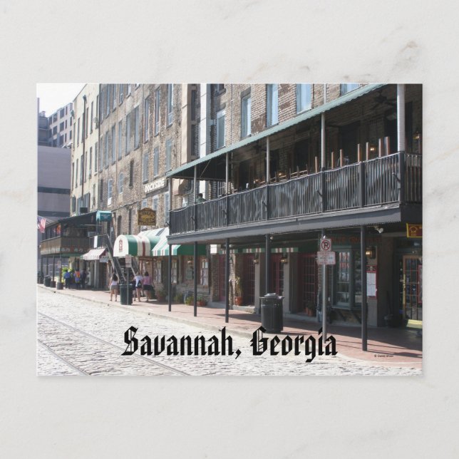 Savannah, Georgien Postkarte (Vorderseite)