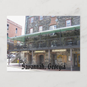 Savannah, Georgien Postkarte