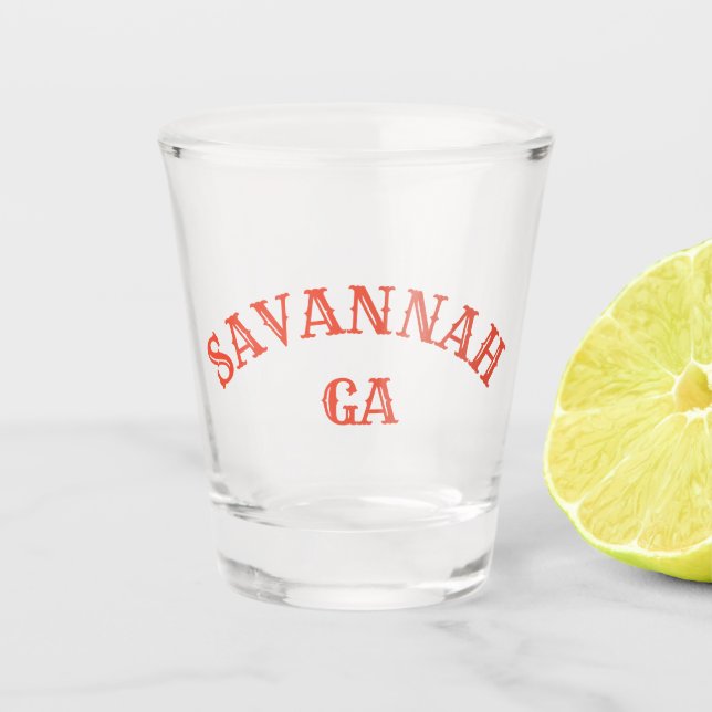 Savannah, Georgien Schnapsglas (Vorderseite)