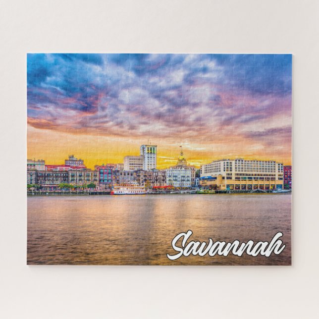 Savannah, Georgien, Vereinigte Staaten Puzzle (Horizontal)