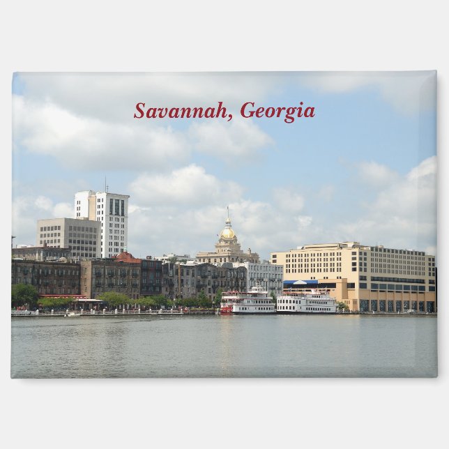 Savannah, georgisches Flussufer Magnet (Vorderseite)