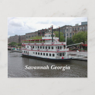 Savannah, georgisches Flussufer Postkarte