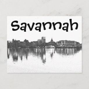 Savannah, Georiga, USA Postkarte