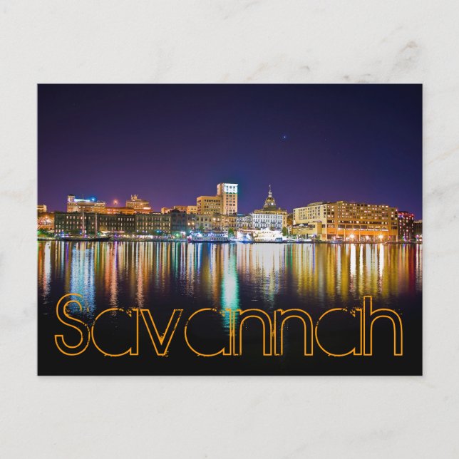 Savannah, Georiga, USA Postkarte (Vorderseite)
