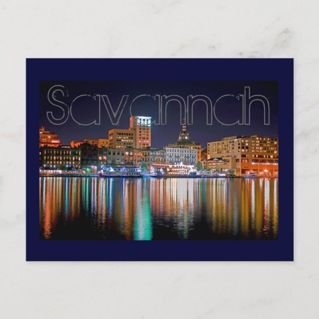 Savannah, Georiga, USA Postkarte (Vorderseite)