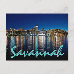 Savannah, Georiga, USA Postkarte