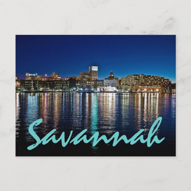 Savannah, Georiga, USA Postkarte (Vorderseite)