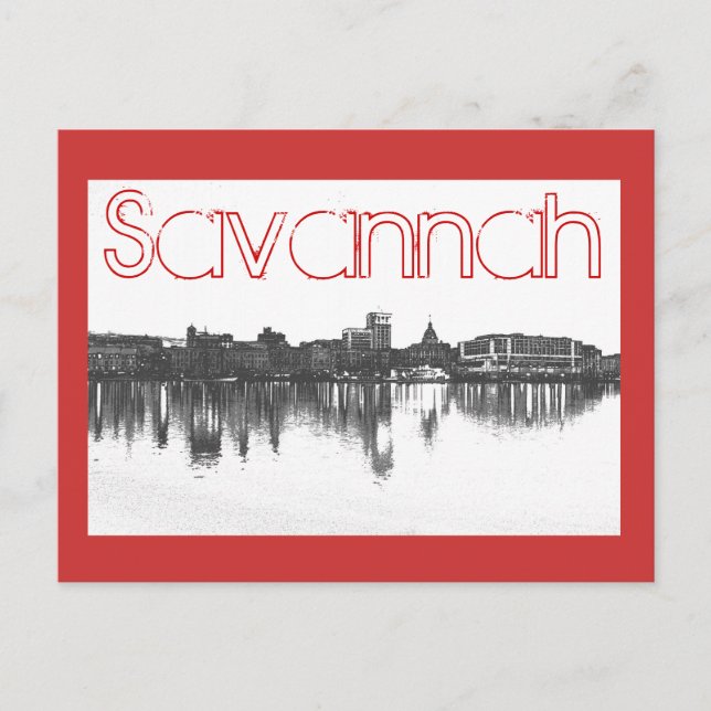 Savannah, Georiga, USA Postkarte (Vorderseite)