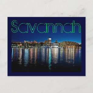 Savannah, Georiga, USA Postkarte