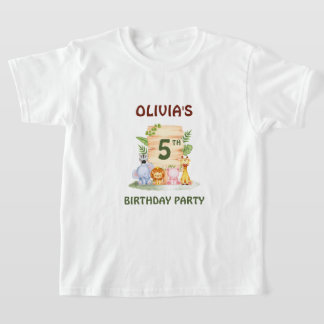 Savannah giraffe Löwe Hippo Zebra Elefant T-Shirt