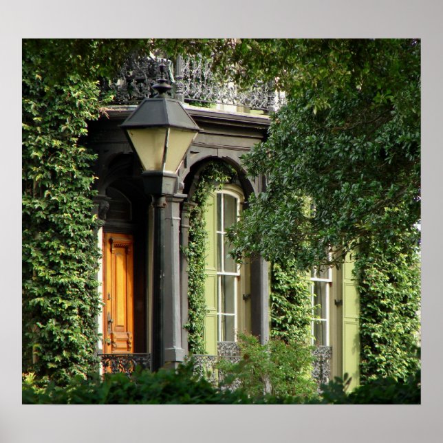 Savannah Historisches Haus Poster (Vorne)