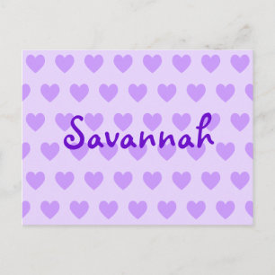 Savannah in Lila Postkarte