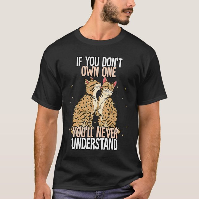 Savannah-Katze  8 T-Shirt (Vorderseite)
