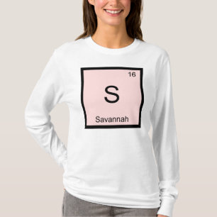 Savannah Name Chemie Element Periodensystem T-Shirt