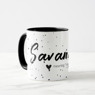 Savannah Name Tasse Individuelle Name Personalisie