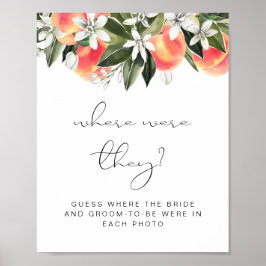 SAVANNAH pfirsicht, wo sie Brautparty hatten Poster