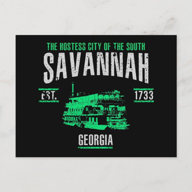 Savannah Postkarte (Vorderseite)