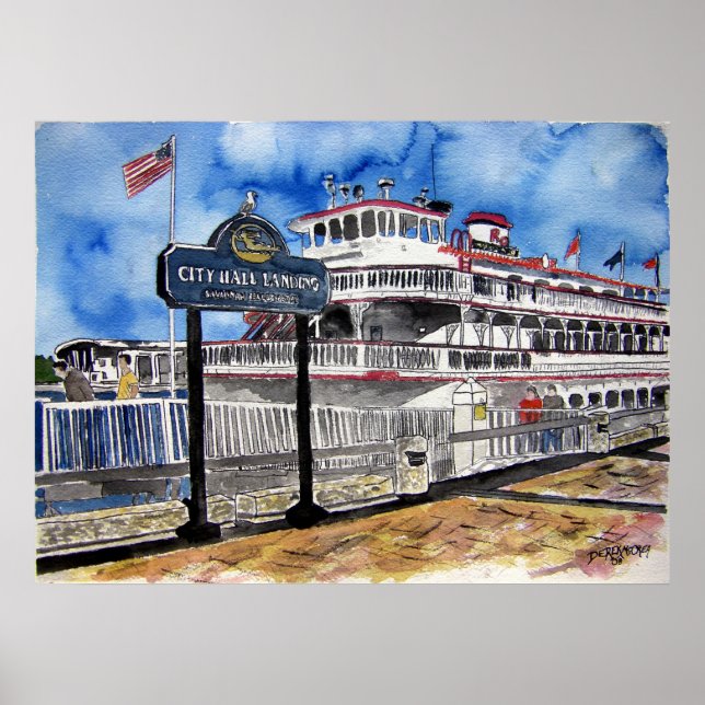 savannah_queen_river_boat poster (Vorne)