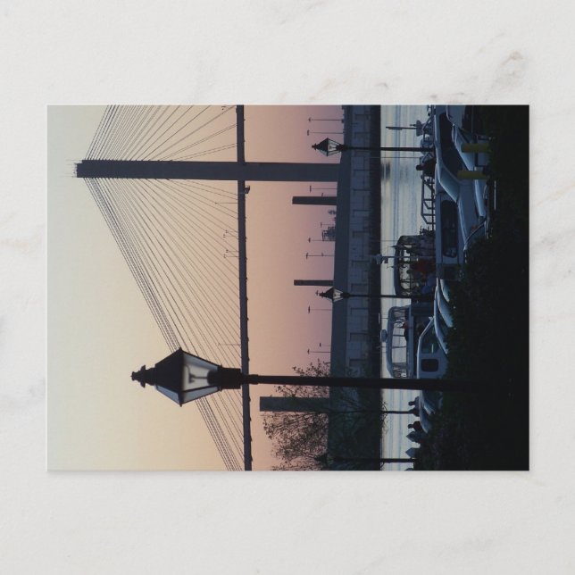 Savannah River Street Postkarte (Vorderseite)