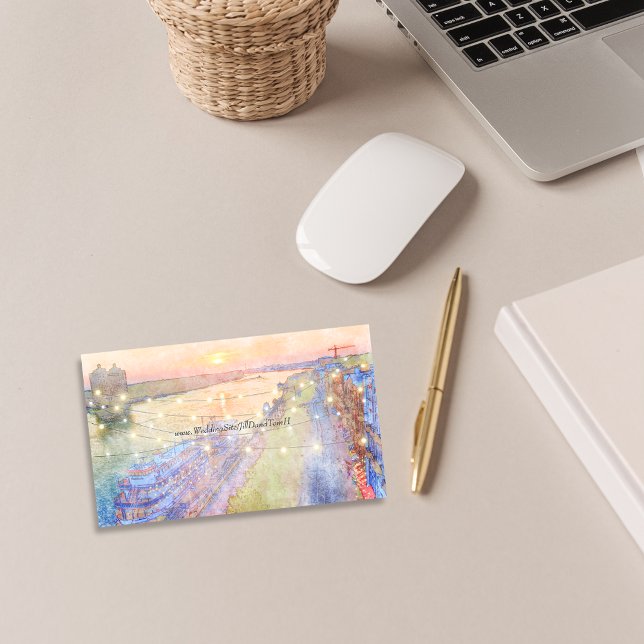 Savannah River Sunset Watercolor Website Begleitkarte (Von Creator hochgeladen)