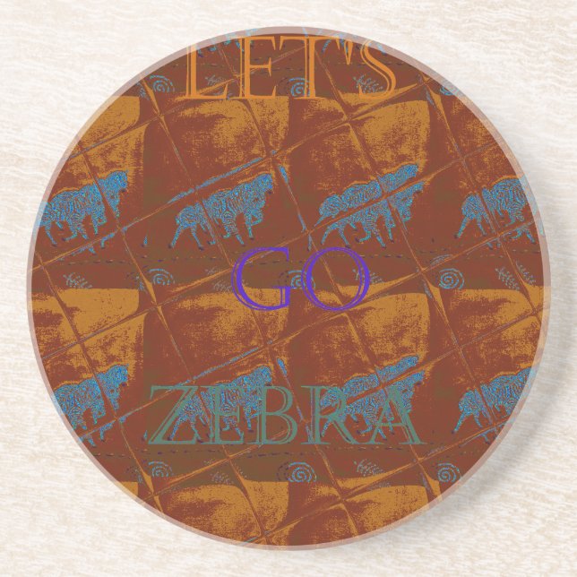 Savannah Safari Lasse Go Zebra Hakuna Matata mot Getränkeuntersetzer (Vorne)