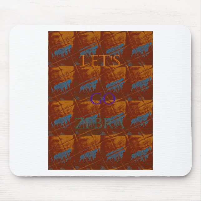 Savannah Safari Lasse Go Zebra Hakuna Matata mot Mousepad (Vorne)