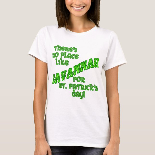 SAVANNAH St Patricks Day T-Shirt (Vorderseite)