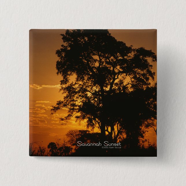 Savannah Sunset Button (Vorderseite)
