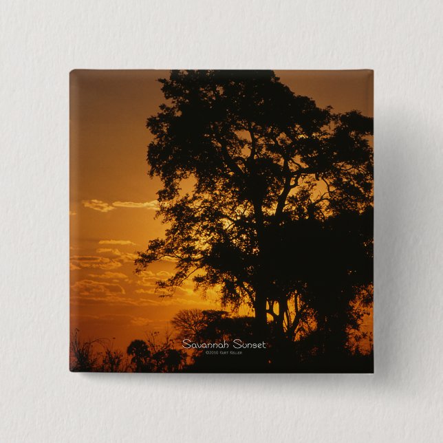 Savannah Sunset Button (Vorderseite)