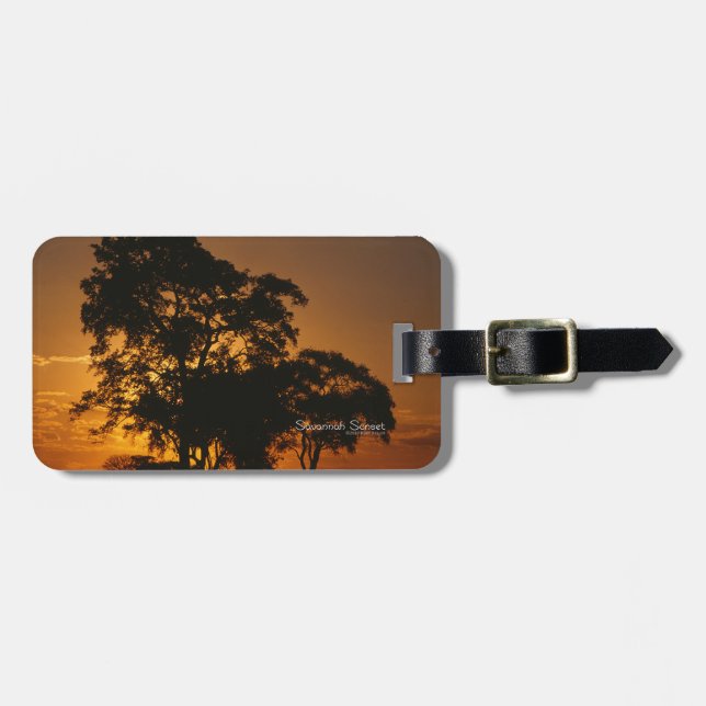 Savannah Sunset Gepäckanhänger (Vorderseite horizontal)
