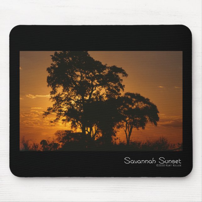 Savannah Sunset Mouse Pad Mousepad (Vorne)