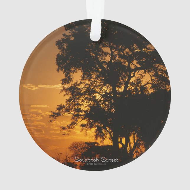 Savannah Sunset Ornament (Rückseite)