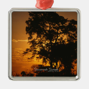 Savannah Sunset Silbernes Ornament
