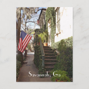 Savannah Treaircase Postcard Postkarte