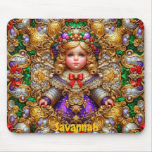 SAVANNAH ~ Vintage Weihnachtsdoll ~ Mousepad