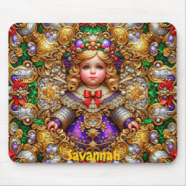 SAVANNAH ~ Vintage Weihnachtsdoll ~ Mousepad