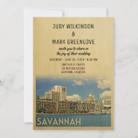 Savannah Wedding Einladung Georgia