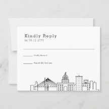 Savannah Wedding | Stilisierte Skyline-UAWG