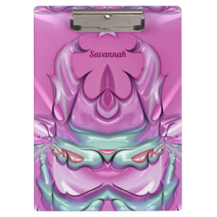 SAVANNAH ~WOW! STÄRKEN! Rosa Grau Weiß und Cereali Klemmbrett