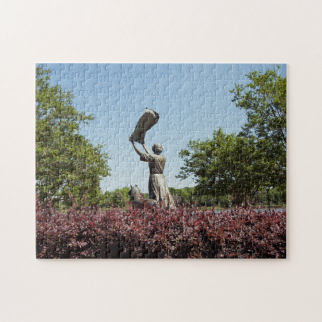 Savannahs Waving Girl Florence Martus Puzzle (Horizontal)
