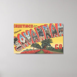 Savanne, großer Buchstabe Georgia (historisch) - Leinwanddruck