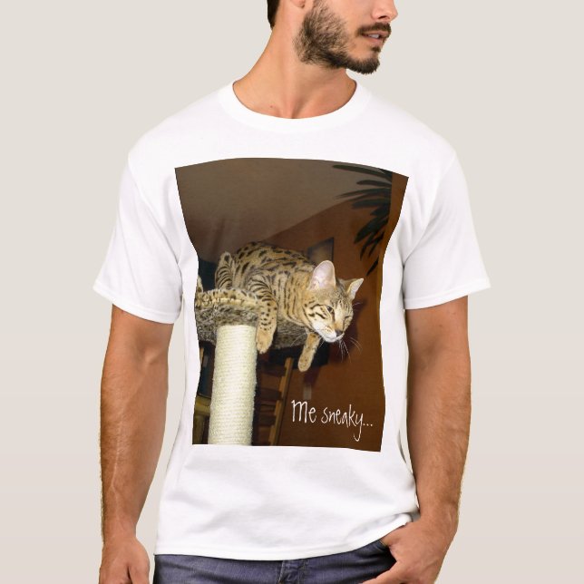 Savanne-Katzen-Sneaky Shirt (Vorderseite)