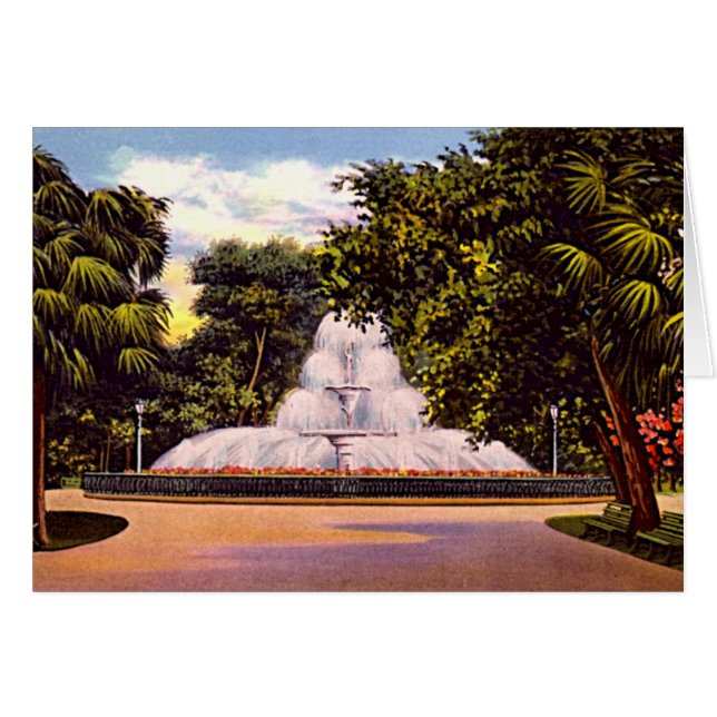 Savanne, Park-Brunnen Georgia Forsyth (Vorderseite (Horizontal))